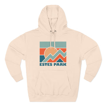 Buy pale-pink Estes Park, Colorado Hoodie - Retro Mountain Unisex Sweatshirt