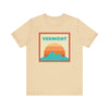 Retro Vermont T-Shirt, Mountain Sun Tee, Unisex Graphic Shirt, Vintage Vermont Top, Outdoor Adventure Clothing