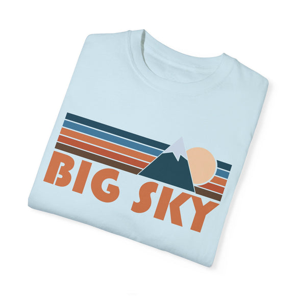 Big Sky, California Graphic Tee, Comfort Colors Retro Unisex Big Sky T shirt, Mountain Adventure Shirt