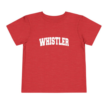 Buy heather-red Whistler, Canada Toddler Graphic Tee - Kids Whistler Vacation T-Shirt