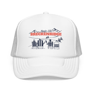 Buy white Breckenridge, Colorado Après-ski Trucker Hat — Foam Mesh Cap