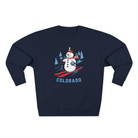 Buy navy Premium Colorado Skiing Snowman Sweatshirt