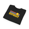 Detroit, Michigan Toddler Sweatshirt - Retro Sun Detroit Toddler Crewneck Sweatshirt