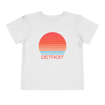 Buy athletic-heather Detroit, Michigan Toddler T-Shirt - Retro 80s Toddler Detroit Shirt