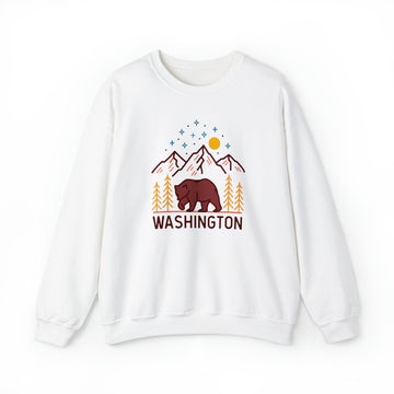 Washington Sweatshirt - Unisex Washington Crewneck Sweatshirt