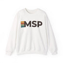 Minneapolis, Minnesota MSP Retro Stripe Sweatshirt-1