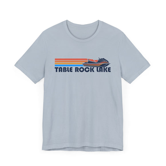 Table Rock Lake, Missouri T Shirt - Retro Jetski PWC Graphic Tee