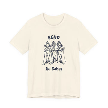 Bend, Oregon Ski Babes T‑Shirt — Retro Skiing Graphic Tee - 0