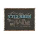 Park City, Utah Ski Town Throw Blanket | Mountain Woven Blanket-5