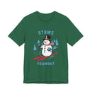 Stowe, Vermont T Shirt - Ski Snowman Graphic Tee-3