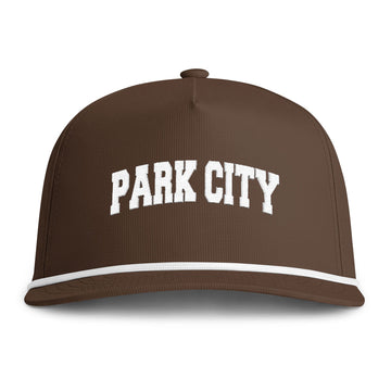 Park City, Utah Embroidered Rope Hat - Vintage Sunwashed Rope Cap, Comfort Colors - 0