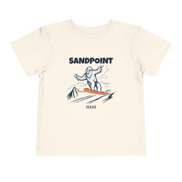 Sandpoint, Idaho Yeti Snowboard Toddler Tee