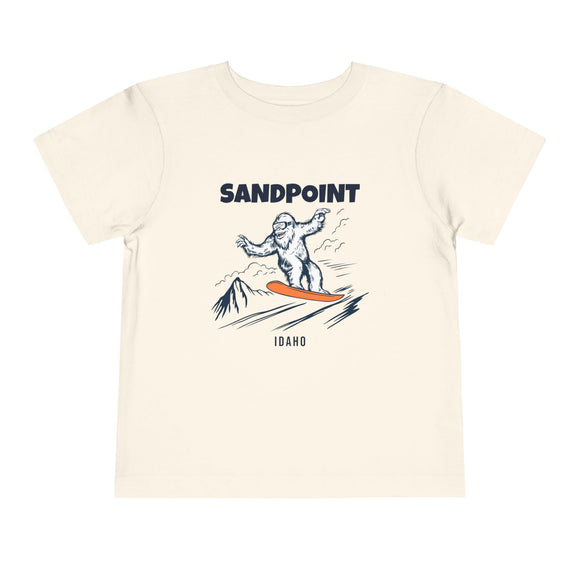 Sandpoint, Idaho Yeti Snowboard Toddler Tee