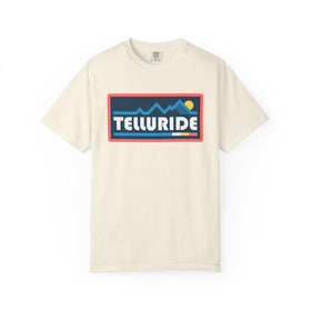 Telluride, Colorado Graphic Tee, Comfort Colors Retro Mountain Unisex Telluride T shirt - 0