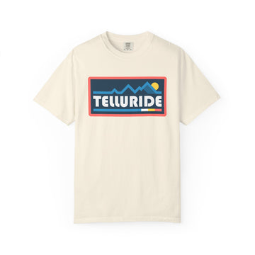 Telluride, Colorado Graphic Tee, Comfort Colors Retro Mountain Unisex Telluride T shirt - 0