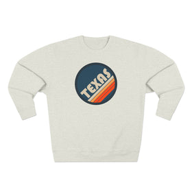 Buy oatmeal-heather Premium Texas Sweatshirt - Retro Unisex Premium Texas Sweatshirt