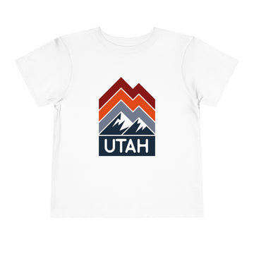 Utah Toddler T-Shirt - Retro Palm Tree Unisex Toddler Utah Shirt - 0