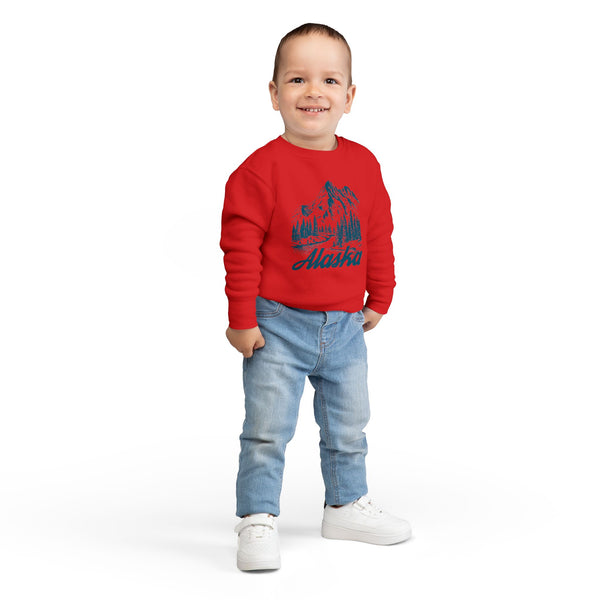 Alaska Toddler Sweatshirt - Alaska Toddler Crewneck Sweatshirt