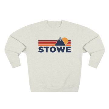 Premium Stowe, Vermont Mountain Lines Graphic Sweatshirt