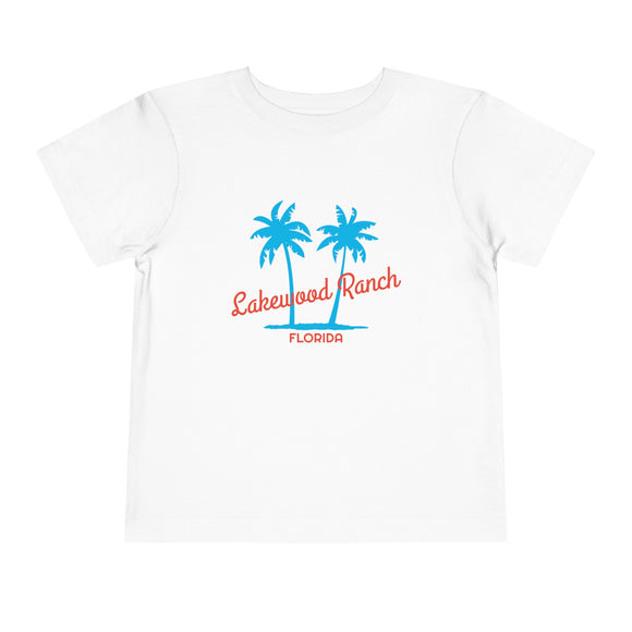 Lakewood Ranch, Florida Toddler T-Shirt - Retro Palm Tree Toddler Lakewood Ranch Shirt