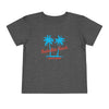 Manhattan Beach, California Toddler T-Shirt - Retro Palm Tree Toddler Manhattan Beach Shirt