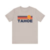 Lake Tahoe, California T-Shirt Retro Sun Ombre Unisex Tee, Vintage California Tee, Mountain Sun Lake Tahoe Tee, California Souvenir Shirt