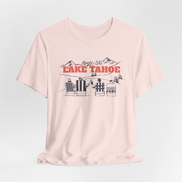Lake Tahoe, California Après-ski T-Shirt - Vintage Mountain Graphic Tee