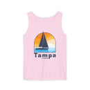 Tampa, Florida Sailboat Tank Top | Comfort Colors 100% Cotton-5