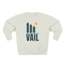 Premium Vail, Colorado Pine Tree Graphic Sweatshirt — Retro Nature Crewneck-3