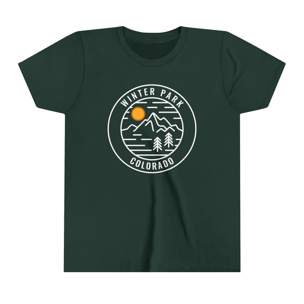 Winter Park, Colorado Youth Shirt - Retro Mountain Winter Park Kid's T-Shirt