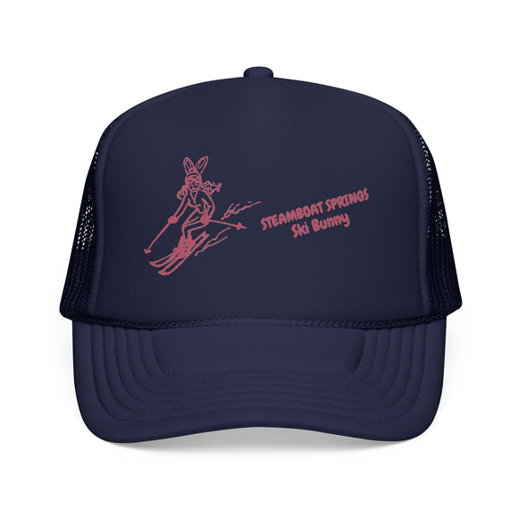 Steamboat Springs, Colorado Ski Bunny Foam Trucker Hat