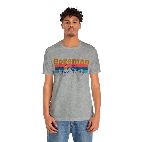 Bozeman, Montana Shirt - Mountain Sunset Unisex Bozeman T-Shirt