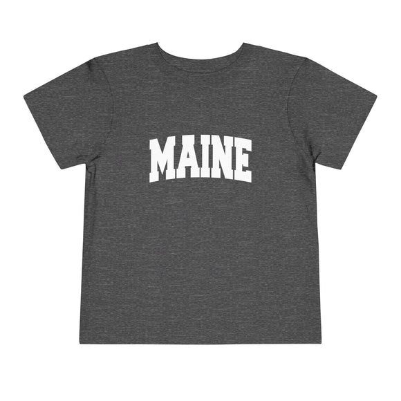 Maine Toddler Graphic Tee - Kids Maine Vacation T-Shirt