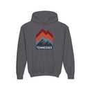 Tennessee Youth Hoodie - Retro Mountain Tennessee Youth Sweatshirt-3