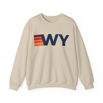 Wyoming Retro Sweatshirt | Retro Stripes Wyoming - 0