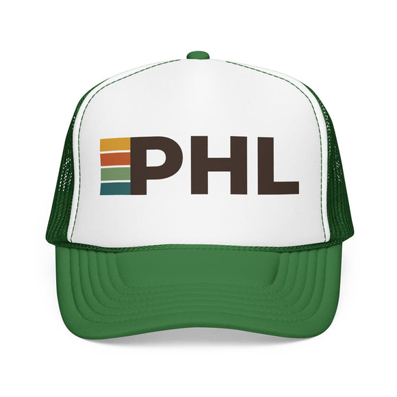 Philadelphia, Pennsylvania Trucker Hat - PHL Abbr retro cap