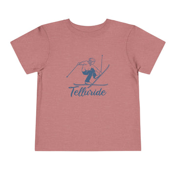 Telluride, Colorado Toddler Graphic Tee Vintage Ski - Kids Telluride T-Shirt