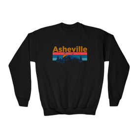 Asheville, North Carolina Youth Sweatshirt - Unisex Kid's Asheville Crewneck Sweatshirt