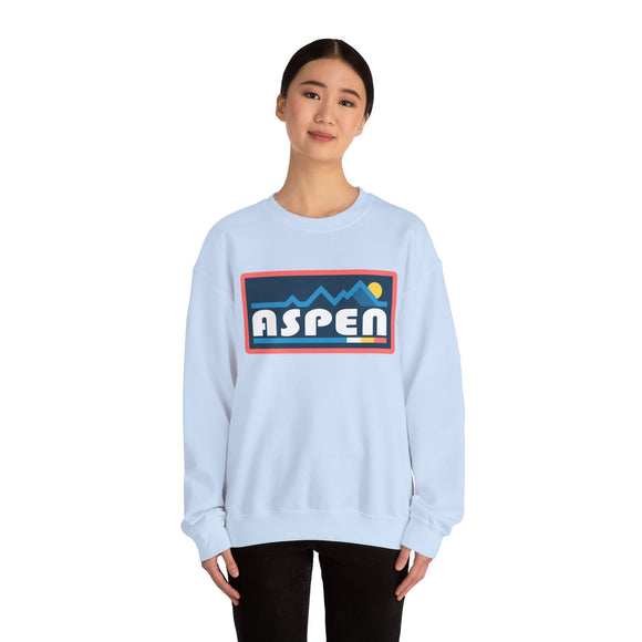 Aspen, Colorado Sweatshirt - Mountain Graphic Crewneck