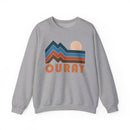 Ouray, Colorado Sweatshirt Retro Mountains, Ouray Unisex Graphic Crewneck-2