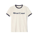 West Coast Cotton Ringer Graphic Tee, Unisex Tee, Ringer T-Shirt, Retro Tee, Vintage Tee, California Shirt-1