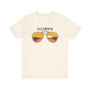 Illinois T Shirt - Sunglasses Lake Graphic Illinois Tee