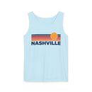 Nashville, Tennessee Retro Sunstripe Tank Top | Comfort Colors - 100% Cotton-4