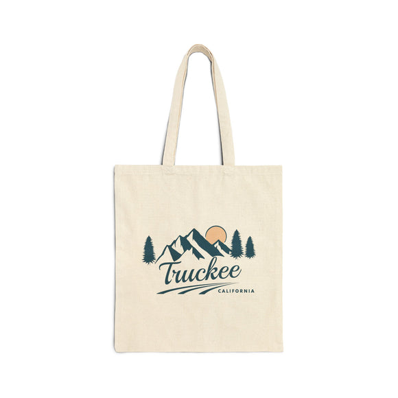 Truckee, California Cotton Canvas Tote Bag - 15" x 16"