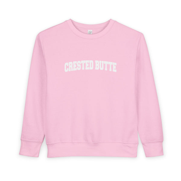 Crested Butte, Colorado Toddler Sweatshirt - Crested Butte Toddler Crewneck Sweatshirt