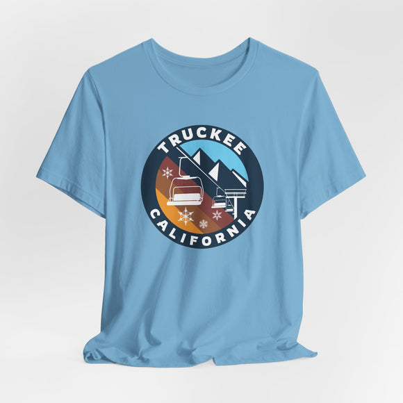 Truckee, California T Shirt - Retro Ski Lift Tee