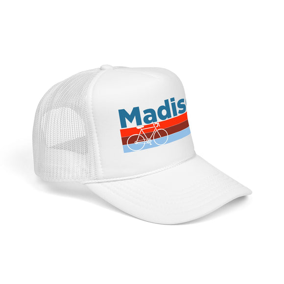 Madison, Wisconsin Trucker Hat - Foam Madison Bike Cap