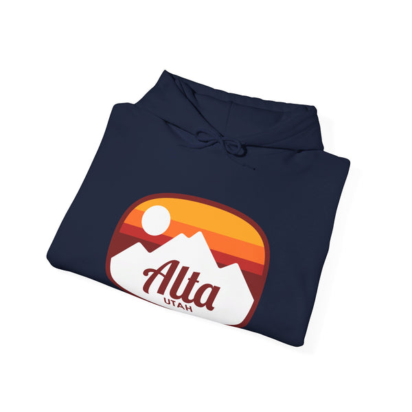 Alta, Utah Hoodie - Retro Ombre Unisex Alta Hoodie Sweatshirt