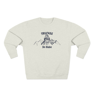 Premium Truckee, California Ski Babe Sweatshirt
