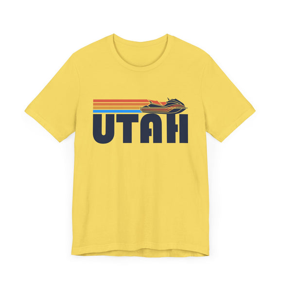 Utah T Shirt - Retro Jetski PWC Graphic Utah Tee
